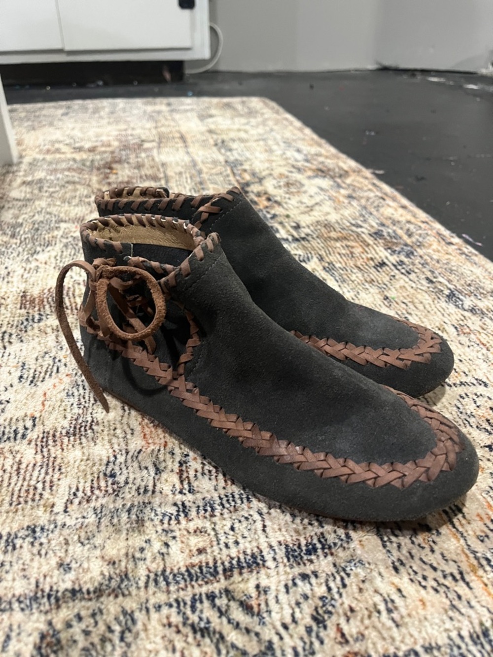 Latigo leather Brown moccasins